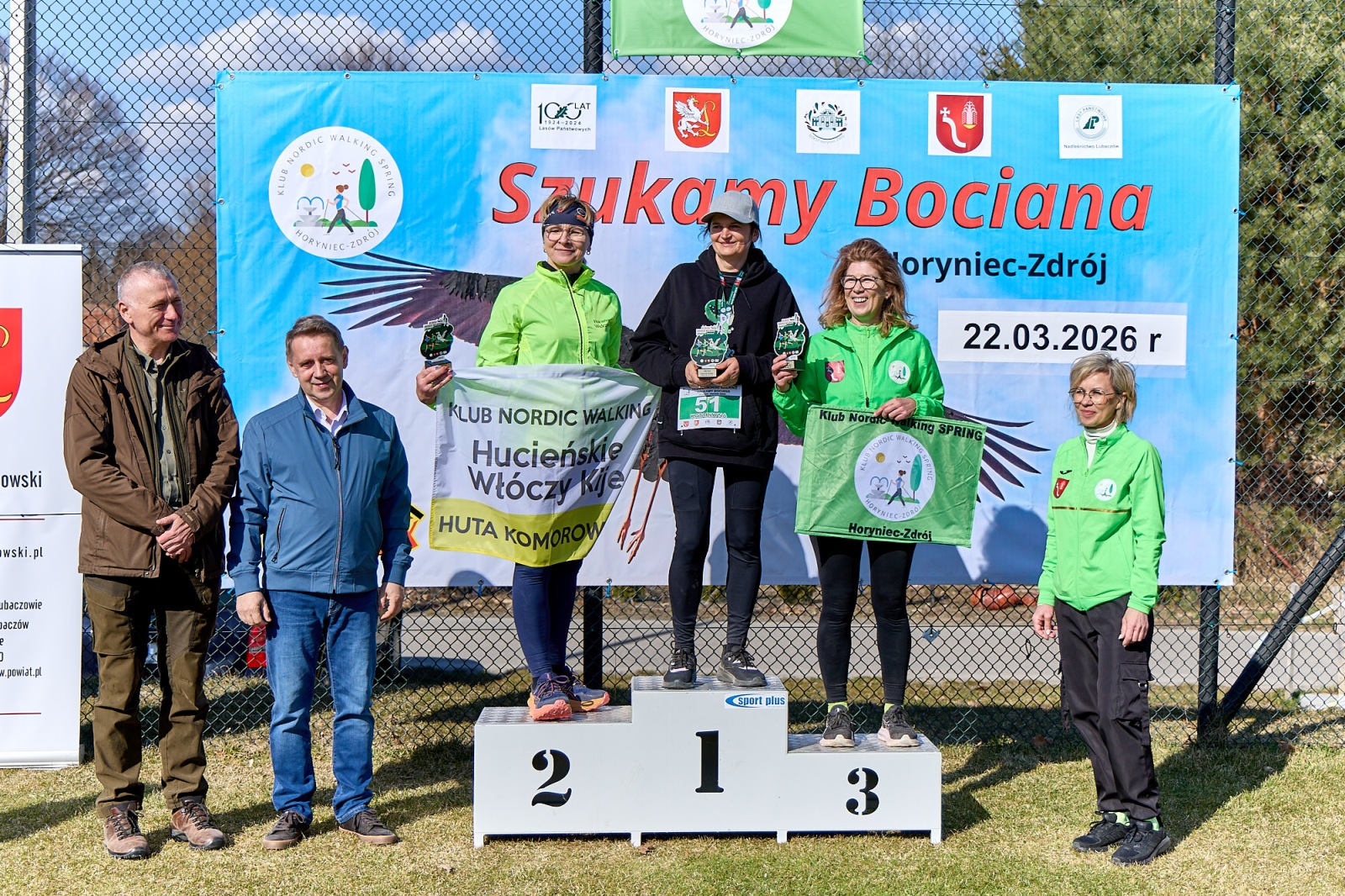 Obraz przedstawiający Wiosenny start w Horyńcu-Zdroju. Za nami VII Bieg i Nordic Walking "Szukamy Bociana"