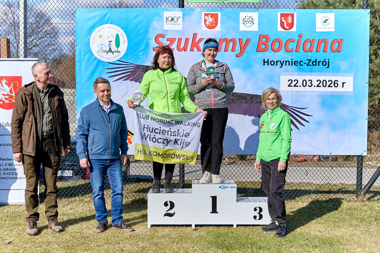 Obraz przedstawiający Wiosenny start w Horyńcu-Zdroju. Za nami VII Bieg i Nordic Walking "Szukamy Bociana"