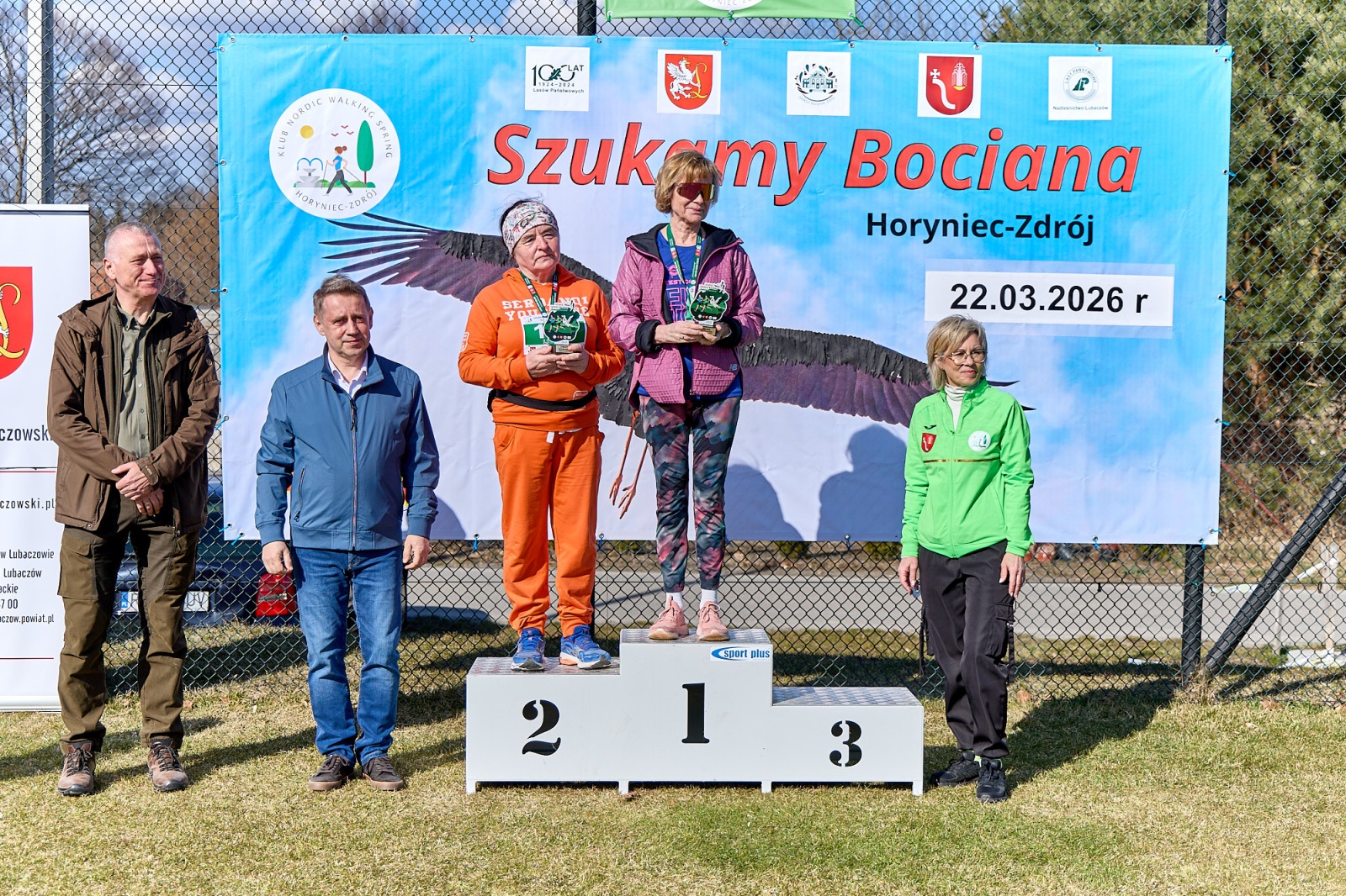 Obraz przedstawiający Wiosenny start w Horyńcu-Zdroju. Za nami VII Bieg i Nordic Walking "Szukamy Bociana"