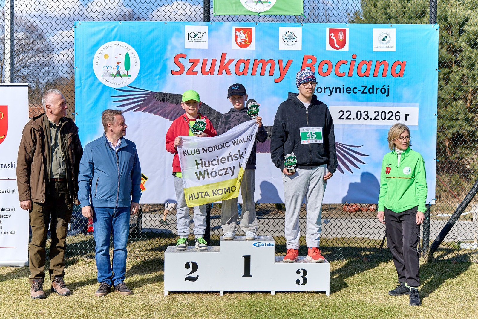 Obraz przedstawiający Wiosenny start w Horyńcu-Zdroju. Za nami VII Bieg i Nordic Walking "Szukamy Bociana"