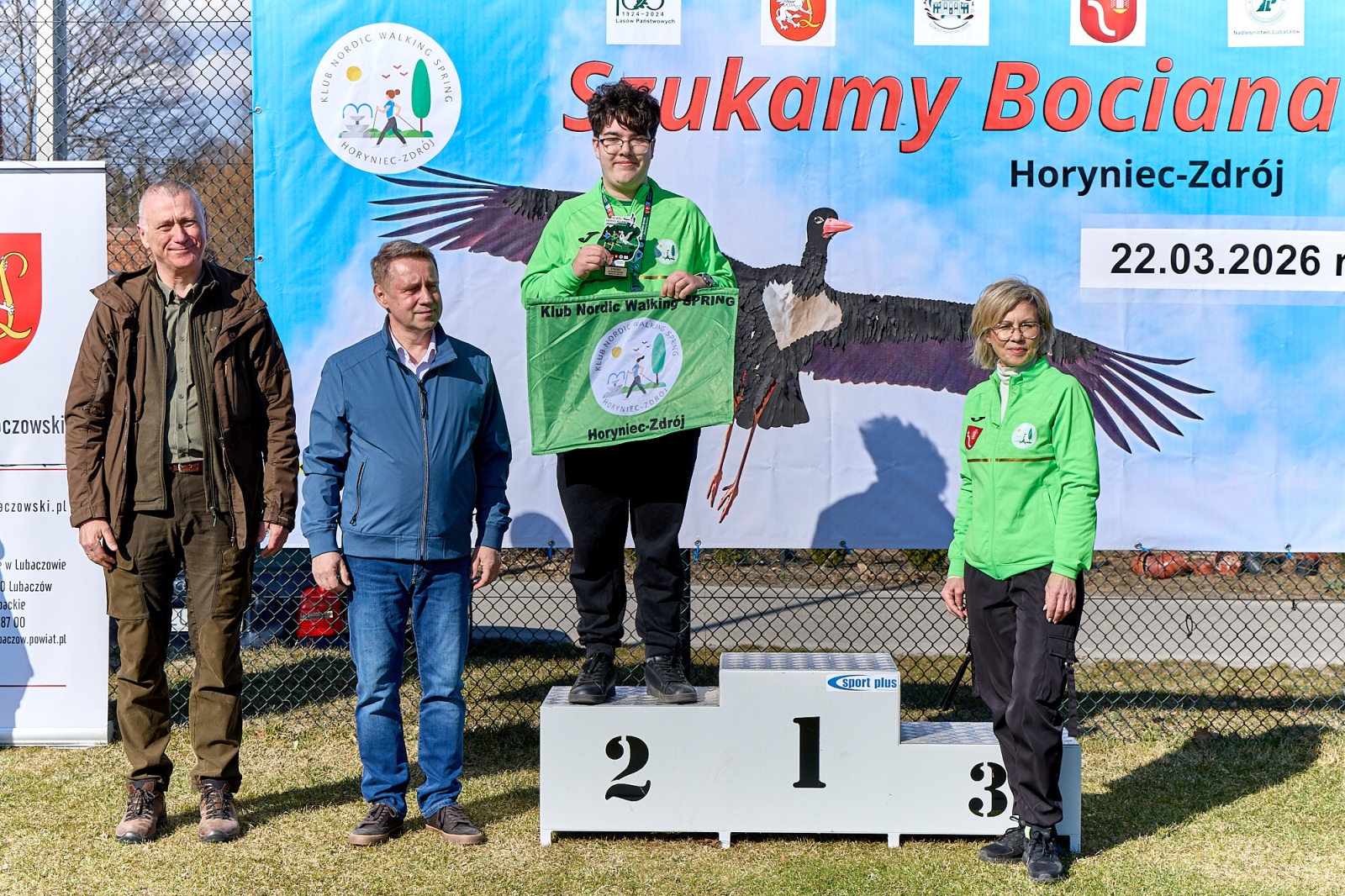 Obraz przedstawiający Wiosenny start w Horyńcu-Zdroju. Za nami VII Bieg i Nordic Walking "Szukamy Bociana"