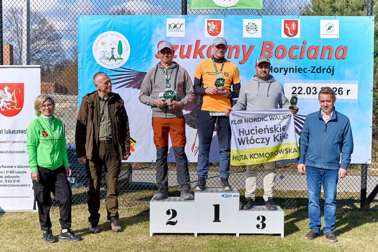 Obraz przedstawiający Wiosenny start w Horyńcu-Zdroju. Za nami VII Bieg i Nordic Walking "Szukamy Bociana"