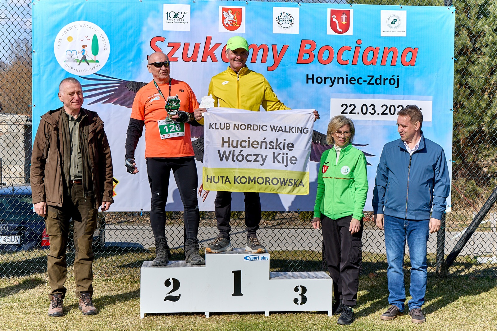 Obraz przedstawiający Wiosenny start w Horyńcu-Zdroju. Za nami VII Bieg i Nordic Walking "Szukamy Bociana"