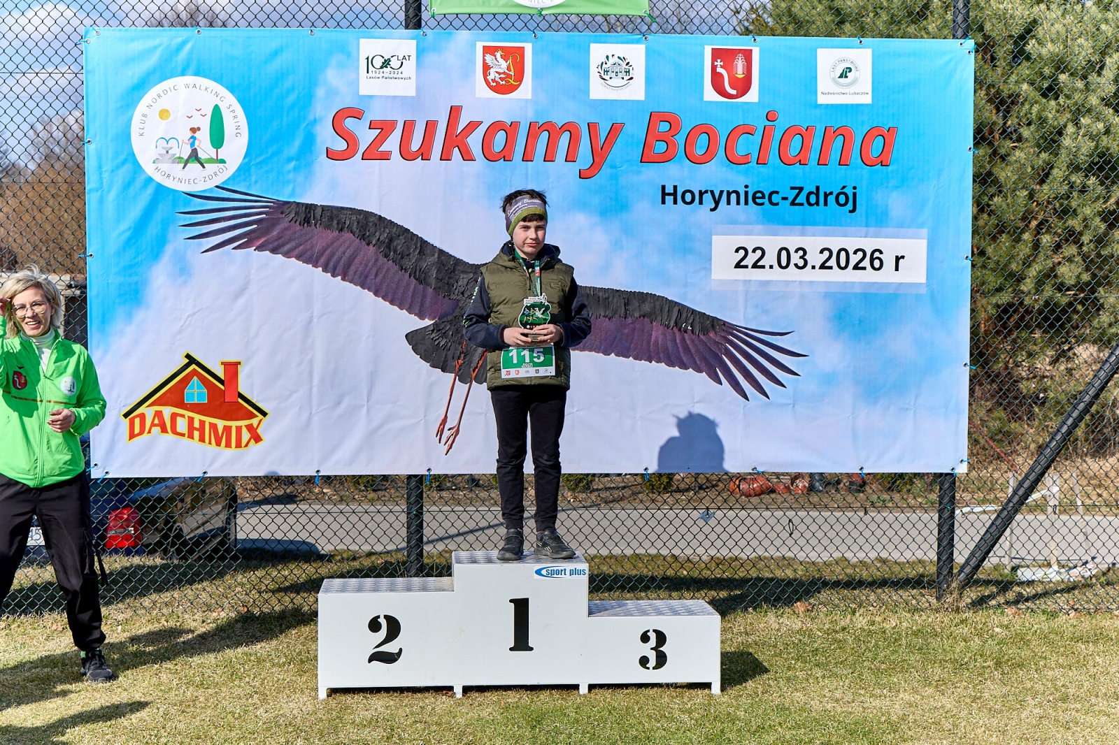 Obraz przedstawiający Wiosenny start w Horyńcu-Zdroju. Za nami VII Bieg i Nordic Walking "Szukamy Bociana"