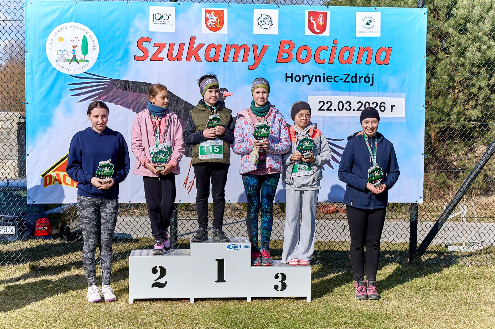 Obraz przedstawiający Wiosenny start w Horyńcu-Zdroju. Za nami VII Bieg i Nordic Walking "Szukamy Bociana"