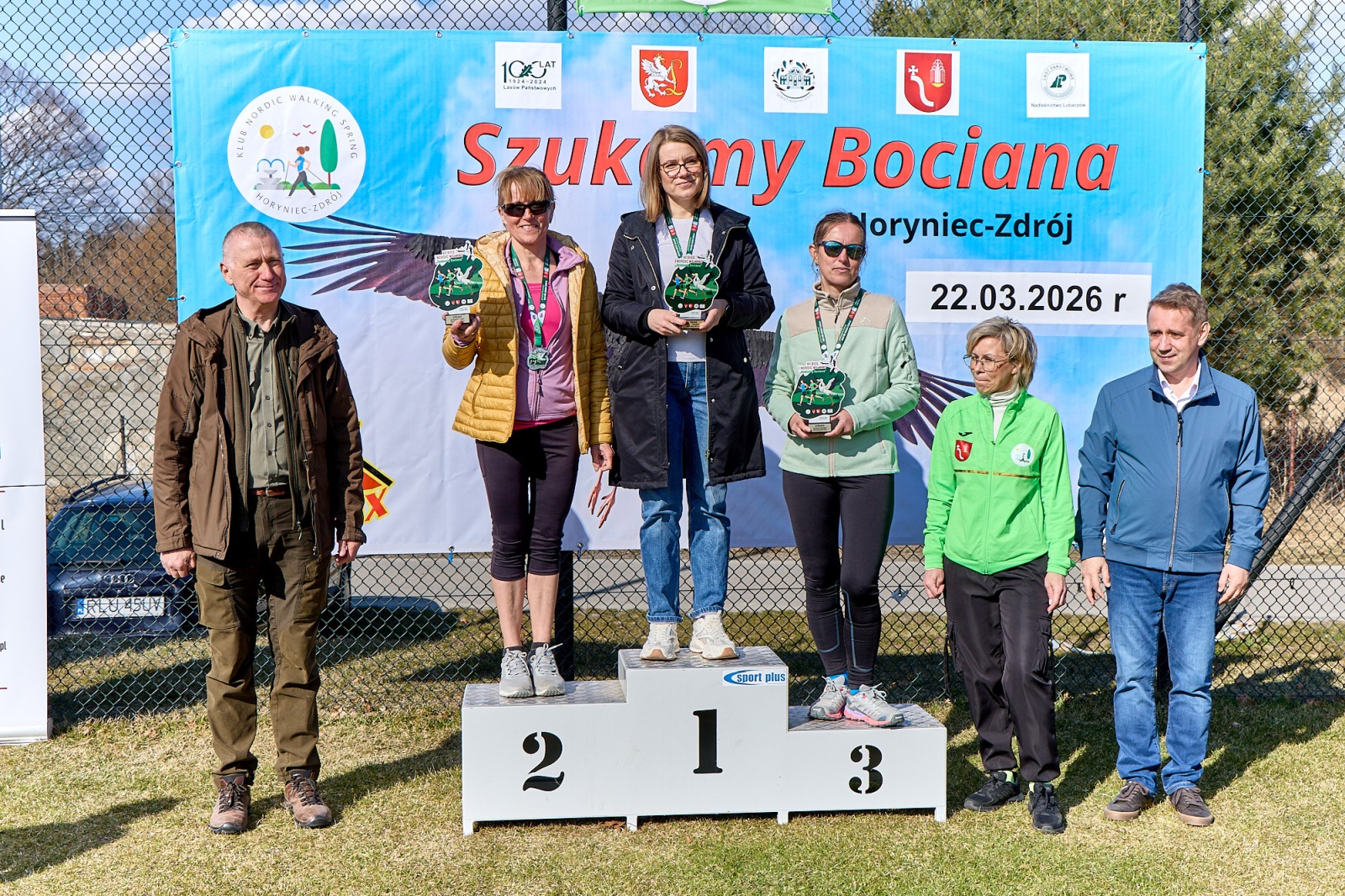Obraz przedstawiający Wiosenny start w Horyńcu-Zdroju. Za nami VII Bieg i Nordic Walking "Szukamy Bociana"