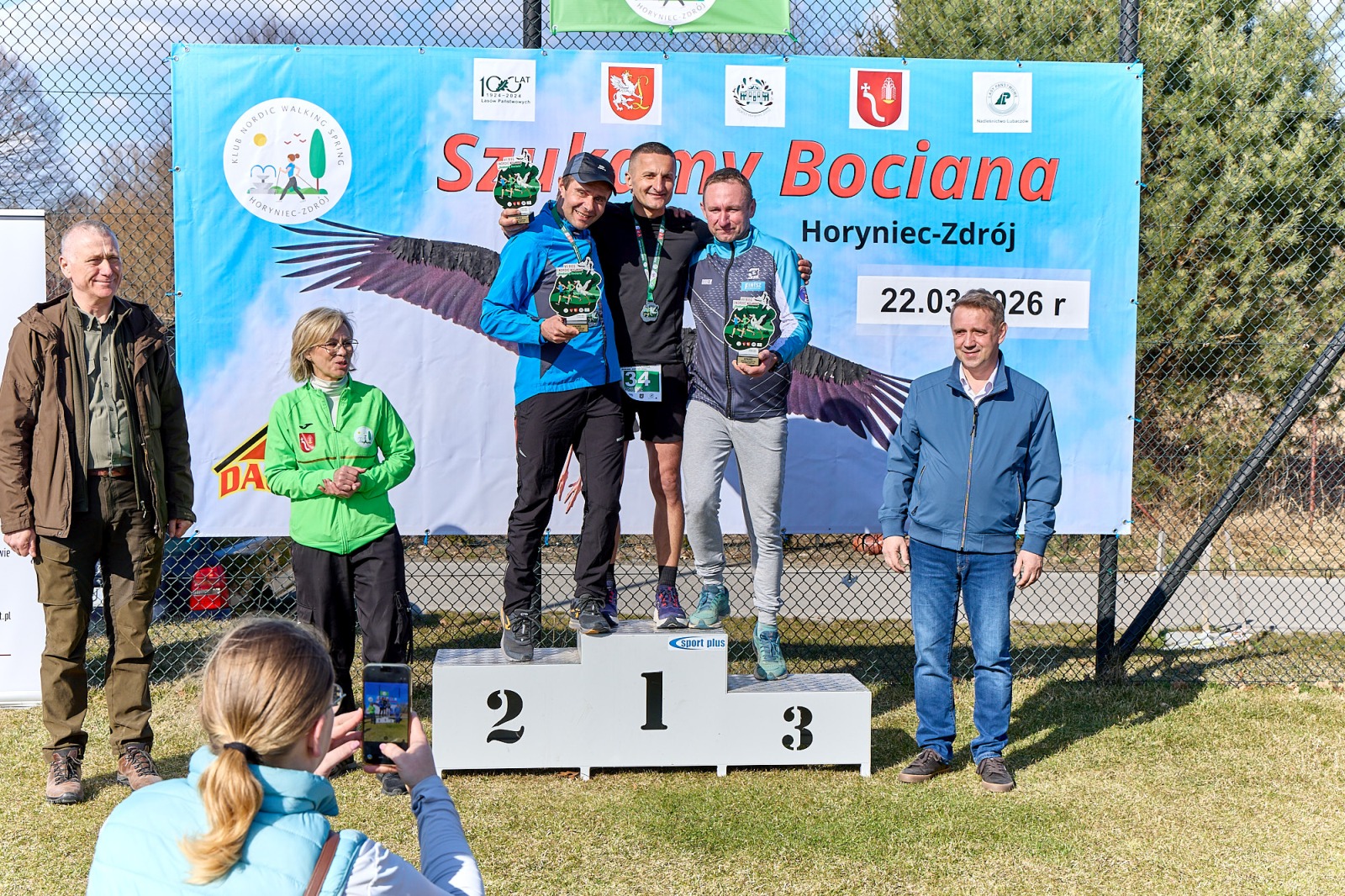 Obraz przedstawiający Wiosenny start w Horyńcu-Zdroju. Za nami VII Bieg i Nordic Walking "Szukamy Bociana"