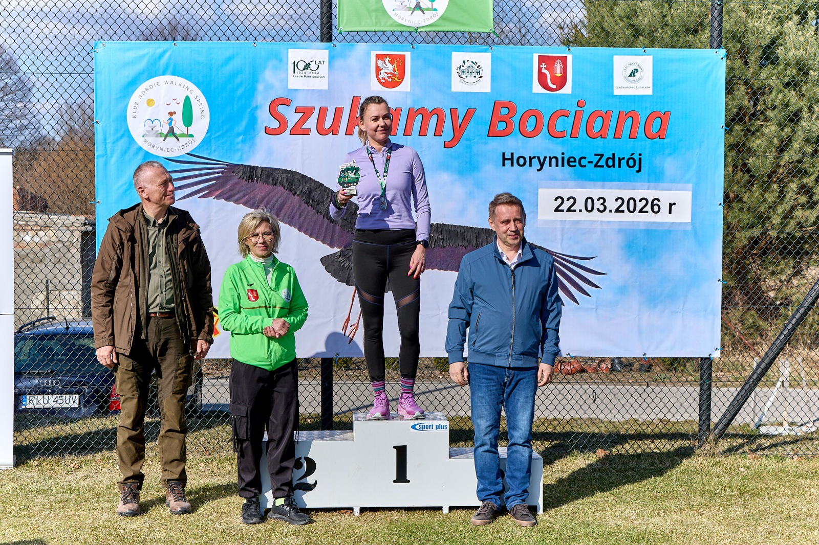 Obraz przedstawiający Wiosenny start w Horyńcu-Zdroju. Za nami VII Bieg i Nordic Walking "Szukamy Bociana"