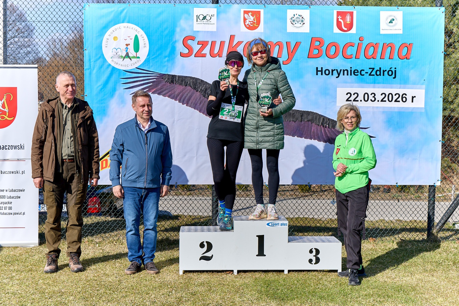 Obraz przedstawiający Wiosenny start w Horyńcu-Zdroju. Za nami VII Bieg i Nordic Walking "Szukamy Bociana"