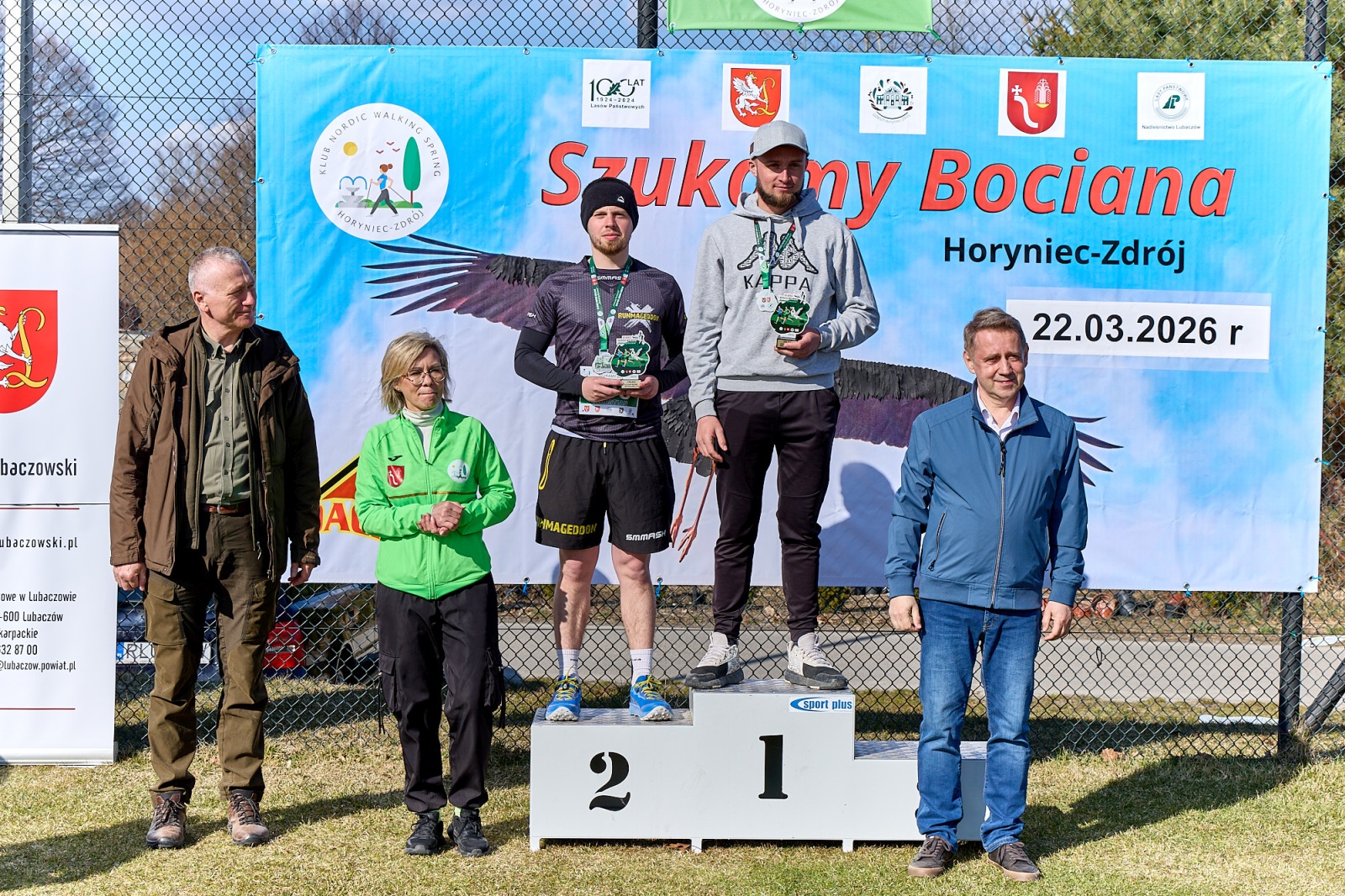 Obraz przedstawiający Wiosenny start w Horyńcu-Zdroju. Za nami VII Bieg i Nordic Walking "Szukamy Bociana"