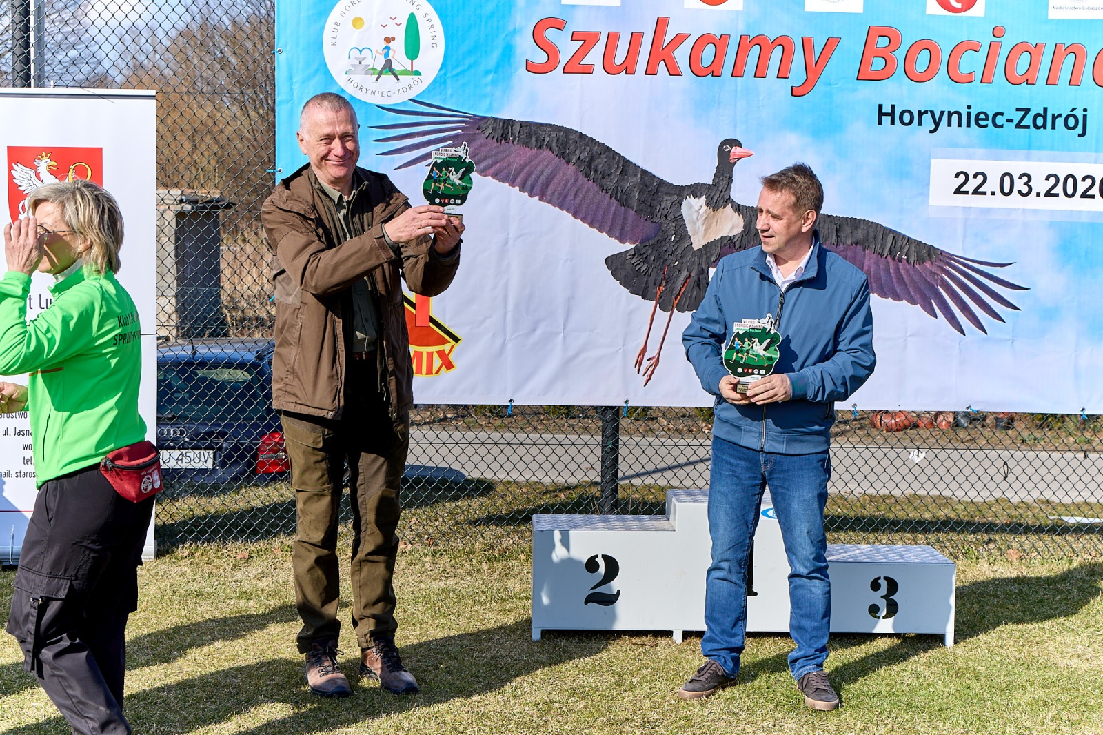 Obraz przedstawiający Wiosenny start w Horyńcu-Zdroju. Za nami VII Bieg i Nordic Walking "Szukamy Bociana"