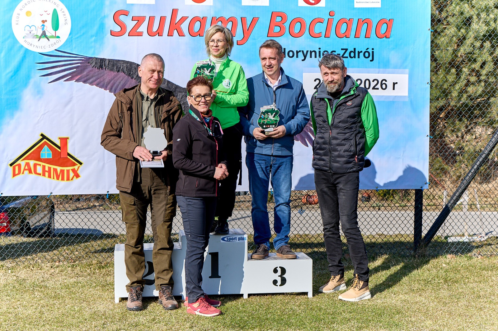Obraz przedstawiający Wiosenny start w Horyńcu-Zdroju. Za nami VII Bieg i Nordic Walking "Szukamy Bociana"
