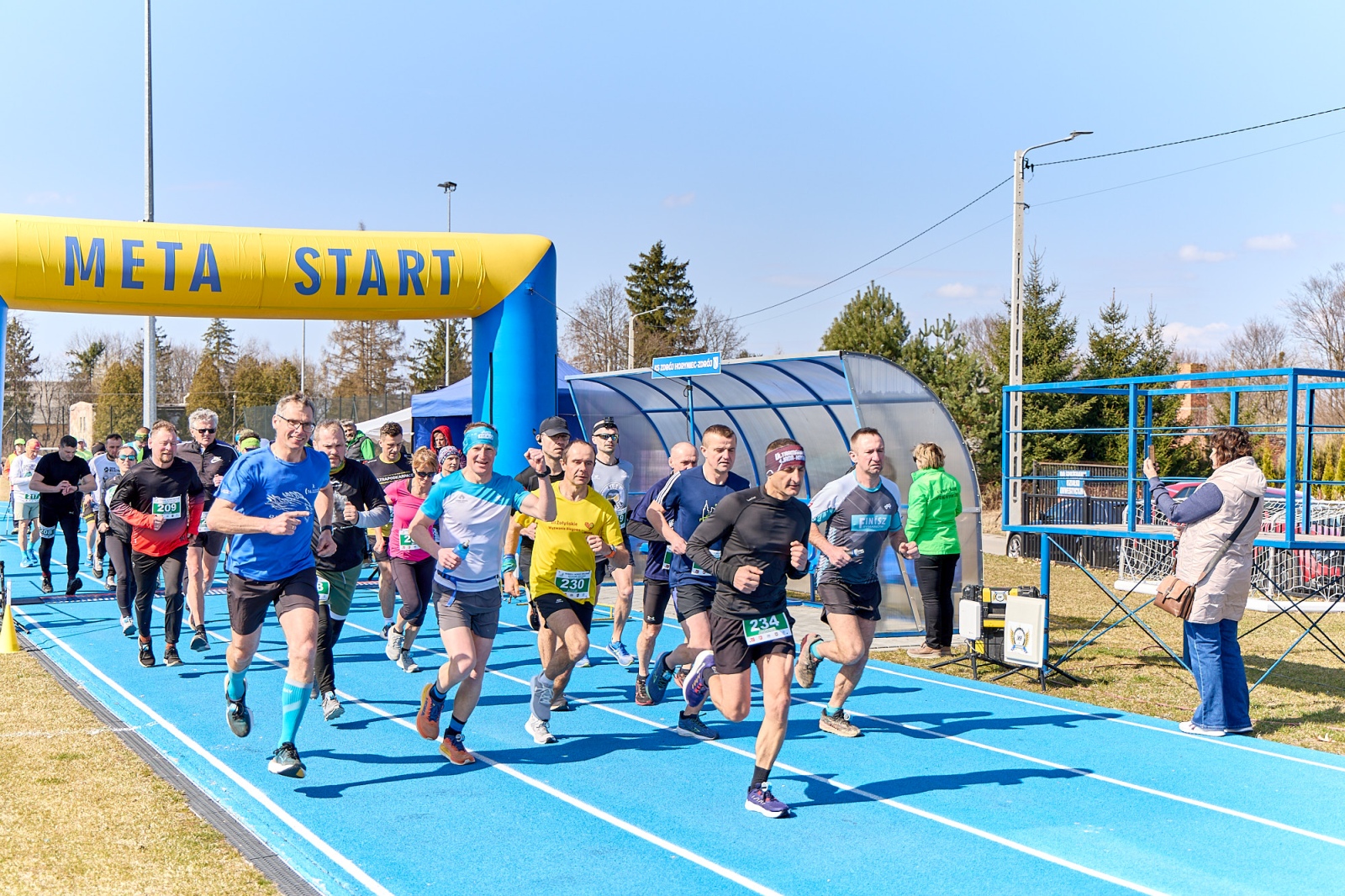 Obraz przedstawiający Wiosenny start w Horyńcu-Zdroju. Za nami VII Bieg i Nordic Walking "Szukamy Bociana"