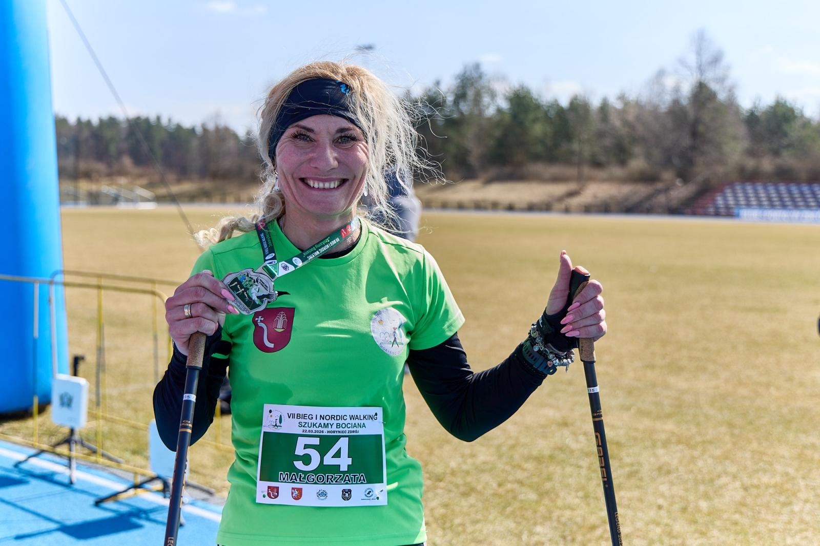 Obraz przedstawiający Wiosenny start w Horyńcu-Zdroju. Za nami VII Bieg i Nordic Walking "Szukamy Bociana"