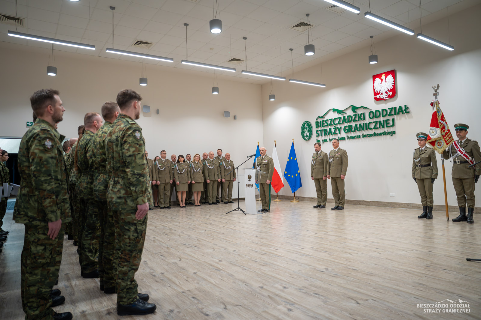 Obraz przedstawiający Nowi kaprale w szeregach Bieszczadzkiego Oddziału Straży Granicznej [ZDJĘCIA]