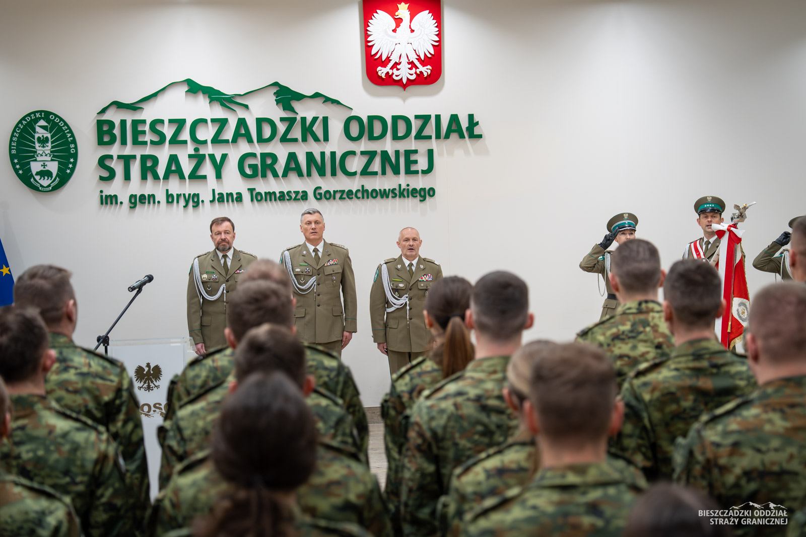 Obraz przedstawiający Nowi kaprale w szeregach Bieszczadzkiego Oddziału Straży Granicznej [ZDJĘCIA]