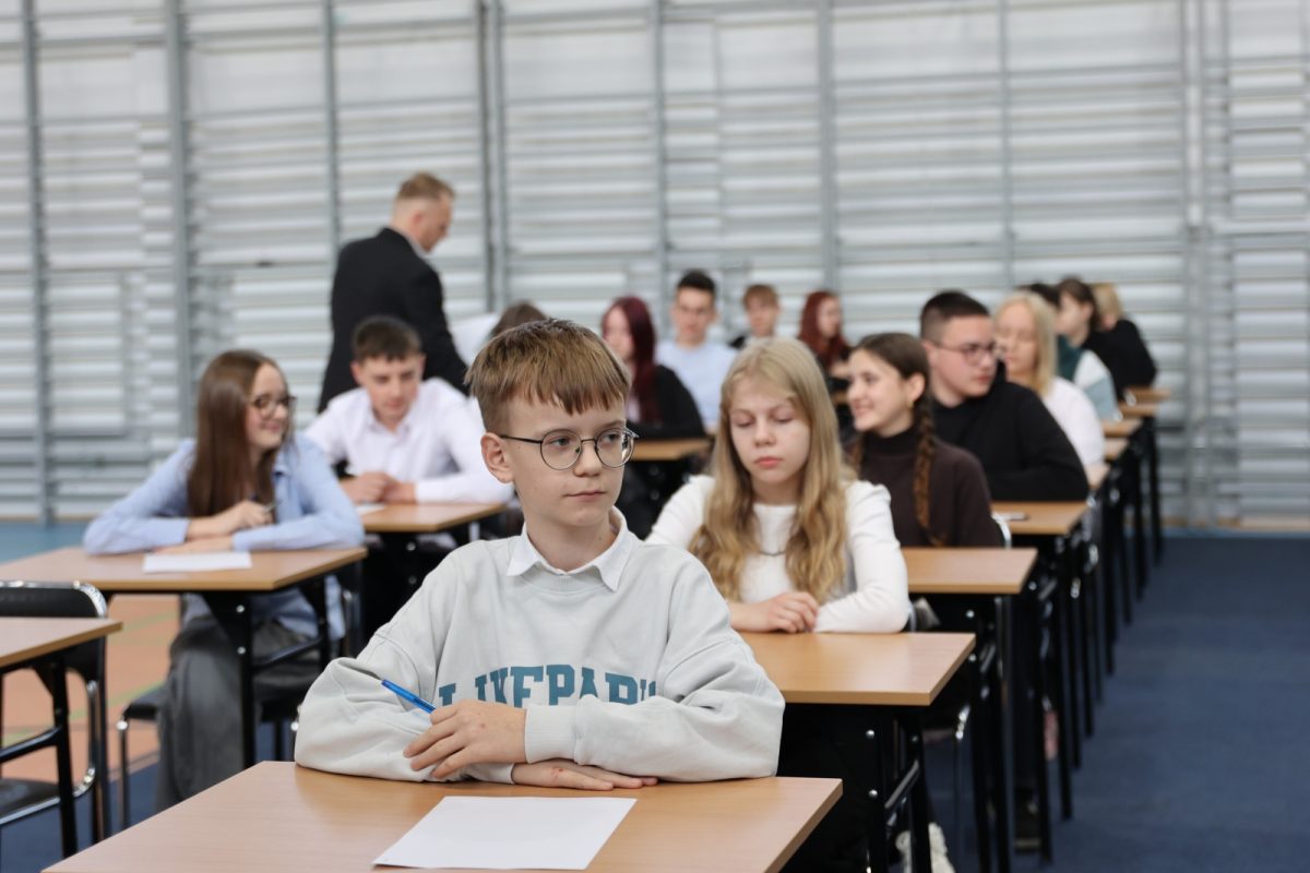 Obraz przedstawiający Stypendia oraz konkurs "Jestem KOŚCIUSZKO" w lubaczowskim liceum